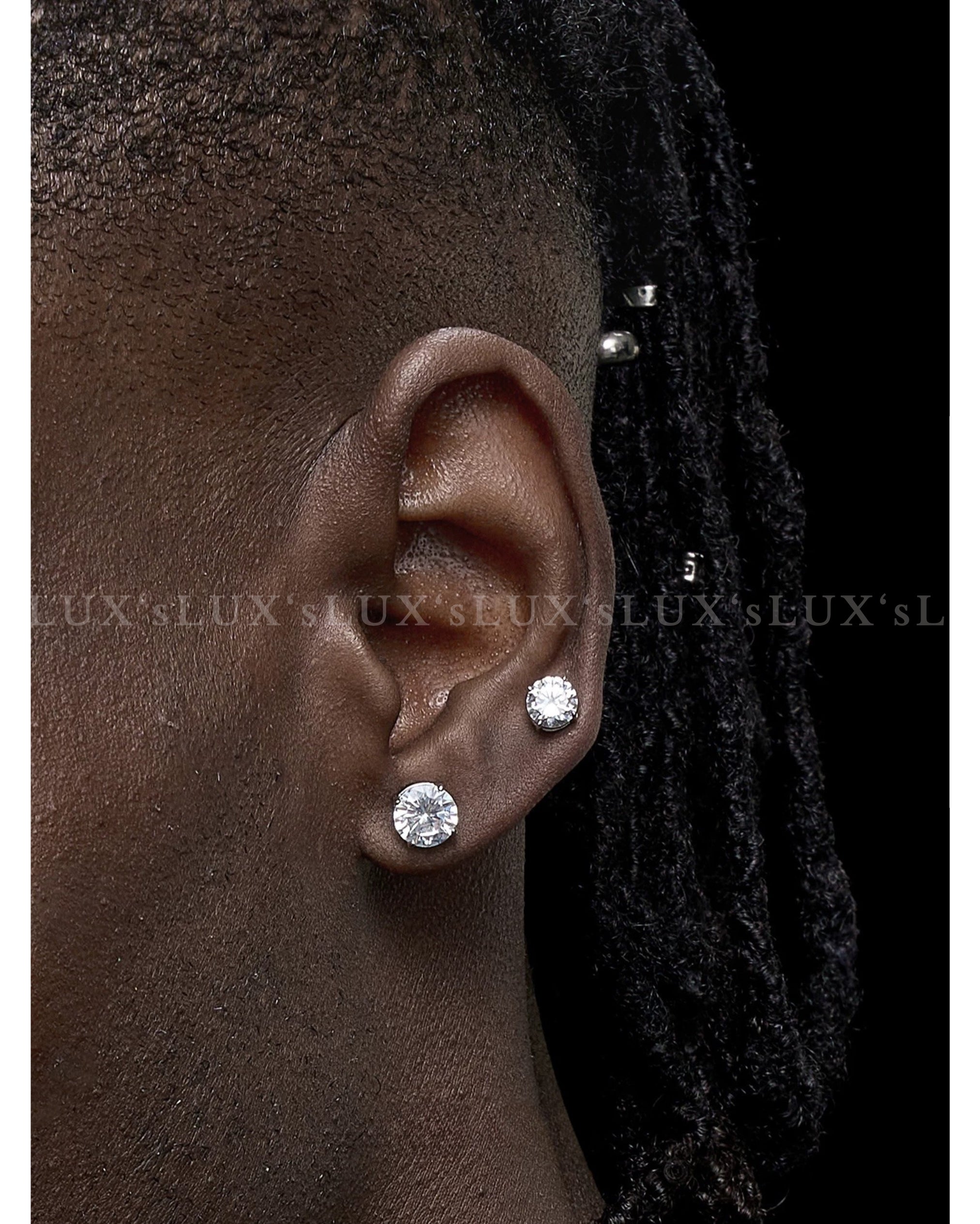 6mm DIAMOND Clip Earrings